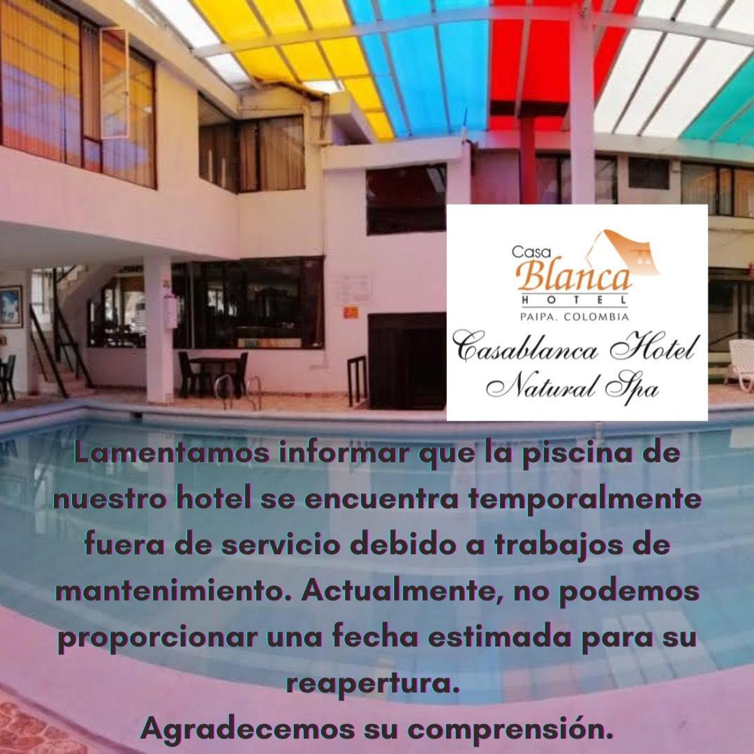 Hotel Casablanca Natural Spa Paipa Eksteriør bilde